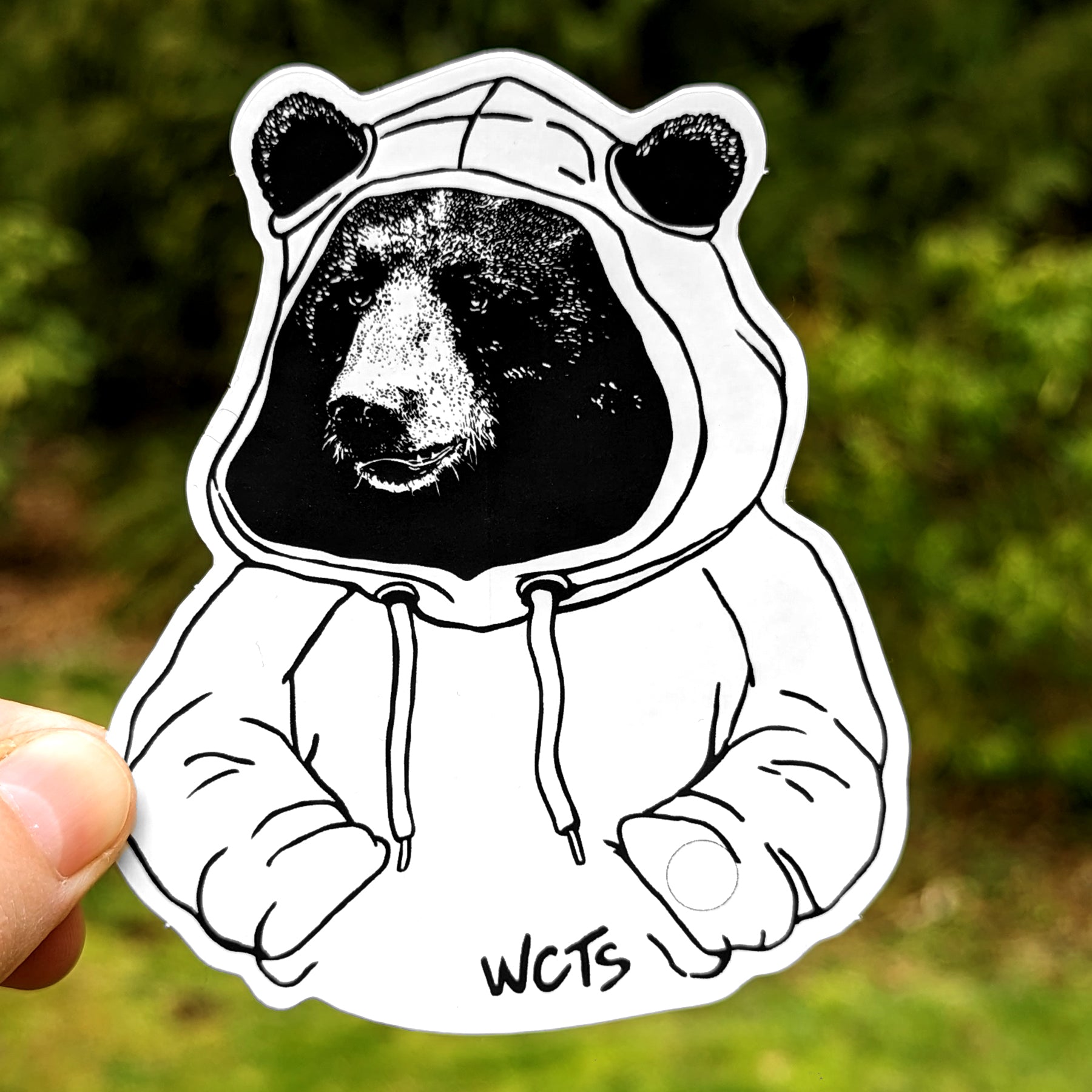 Westcoastees Hoodie Bear Sticker - Westcoastees Hoodie Bear Sticker -  - House of Himwitsa Native Art Gallery and Gifts