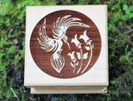 Shain Jackson Mini Cedar Bentwood Boxes - Hummingbird / Small - 307-SSB - House of Himwitsa Native Art Gallery and Gifts