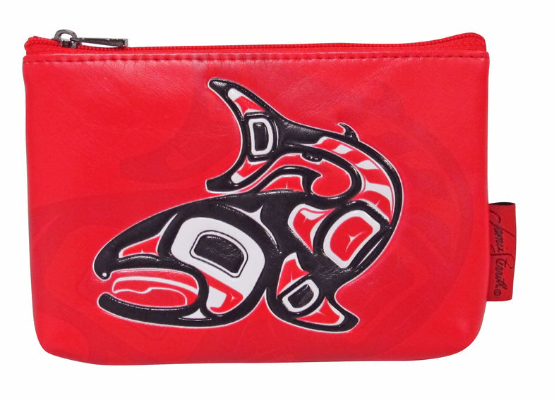 Coin Purse Jamie Sterritt Salmon - Coin Purse Jamie Sterritt Salmon -  - House of Himwitsa Native Art Gallery and Gifts