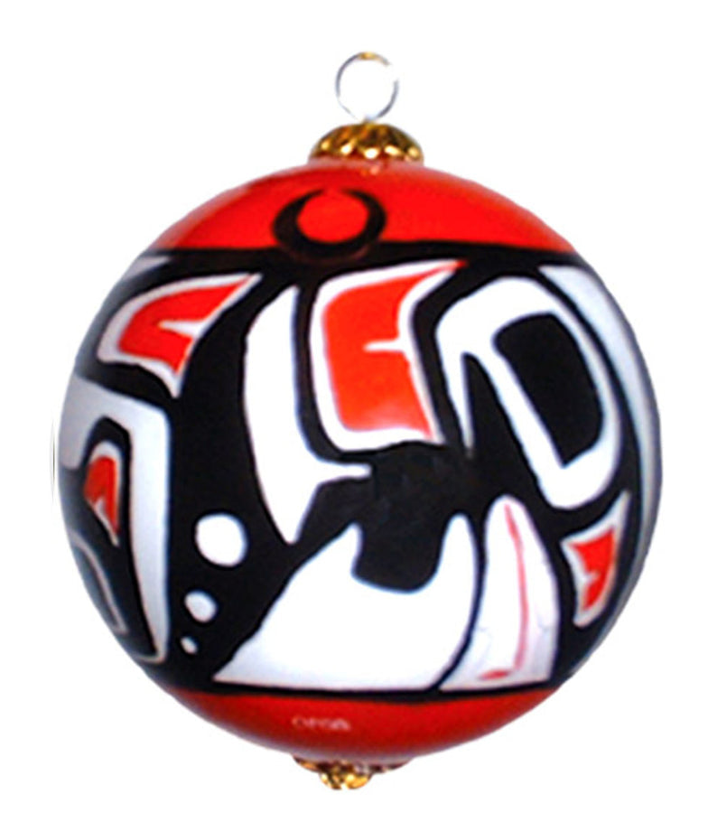 Ornament Jamie Sterritt Orca - Ornament Jamie Sterritt Orca -  - House of Himwitsa Native Art Gallery and Gifts