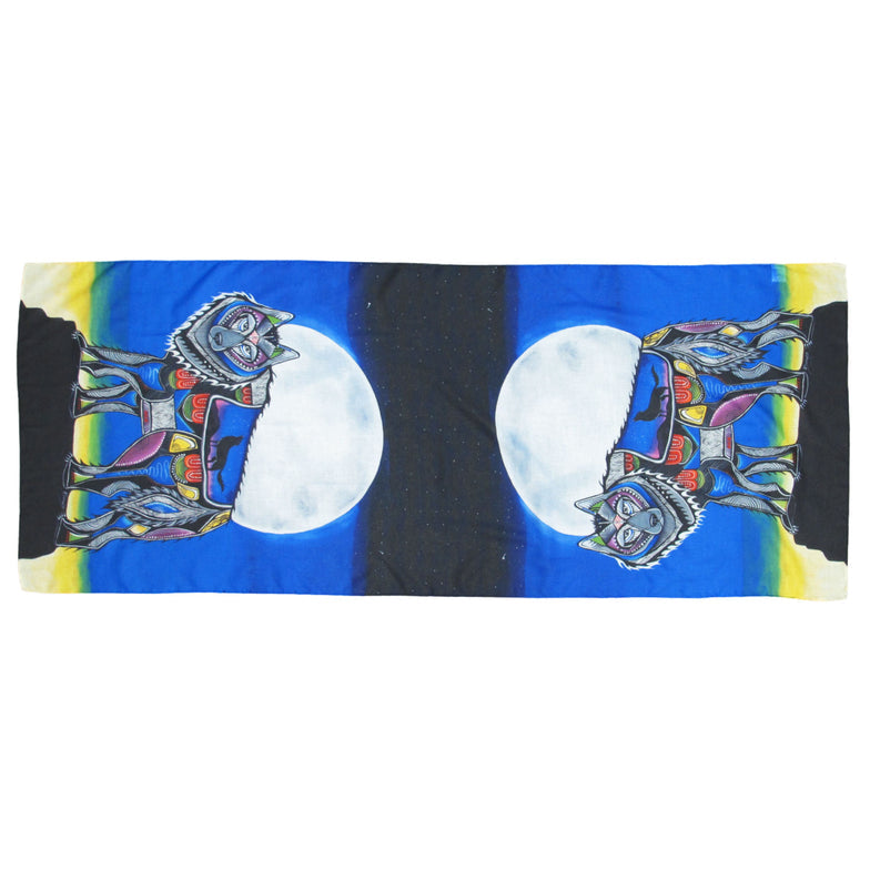 Jessica Somers Wolf Scarf - Jessica Somers Wolf Scarf -  - House of Himwitsa Native Art Gallery and Gifts