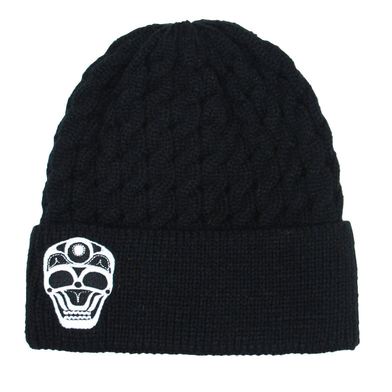 Knitted Hat James Johnson Skull - Knitted Hat James Johnson Skull -  - House of Himwitsa Native Art Gallery and Gifts