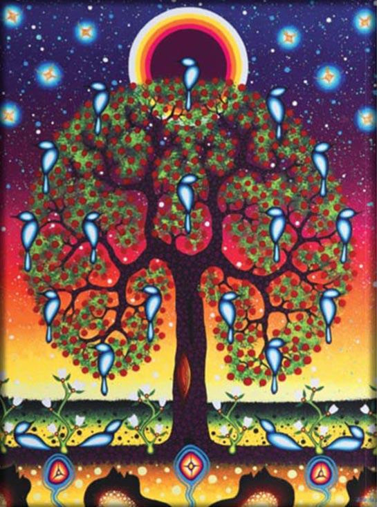 Magnet James Jacko Tree Of Life - Magnet James Jacko Tree Of Life -  - House of Himwitsa Native Art Gallery and Gifts