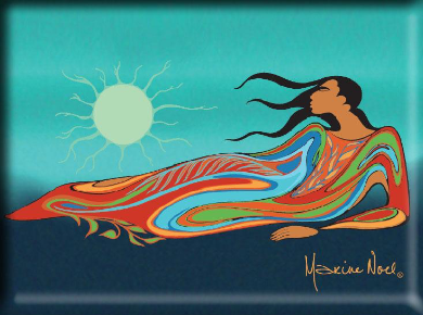 Magnet Maxine Noel Mother Earth - Magnet Maxine Noel Mother Earth -  - House of Himwitsa Native Art Gallery and Gifts