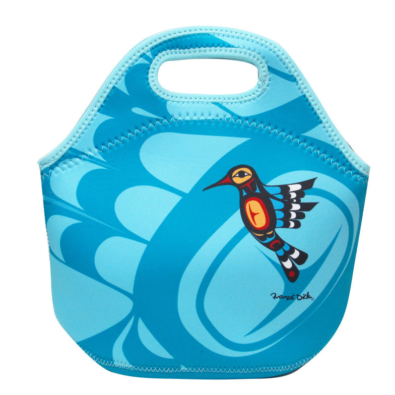 Lunch Bag Francis Dick Hummingbird - Lunch Bag Francis Dick Hummingbird -  - House of Himwitsa Native Art Gallery and Gifts