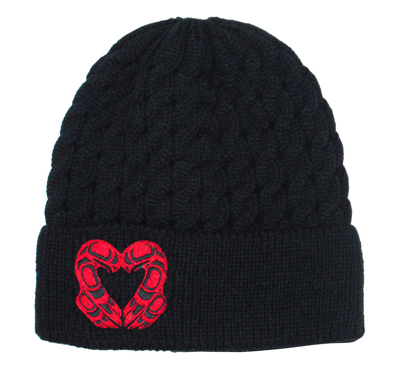Knitted Hat Roy Henry Vickers Eagle Heart - Knitted Hat Roy Henry Vickers Eagle Heart -  - House of Himwitsa Native Art Gallery and Gifts
