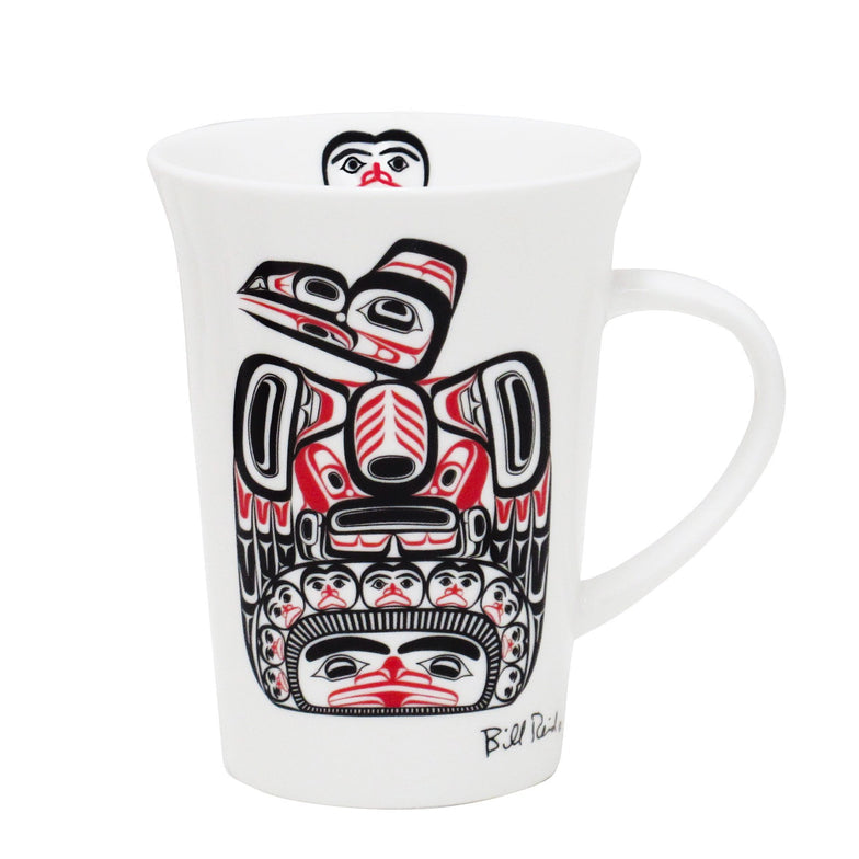 Porcelain Mug Bill Reid Children of the Raven - Porcelain Mug Bill Reid Children of the Raven -  - House of Himwitsa Native Art Gallery and Gifts