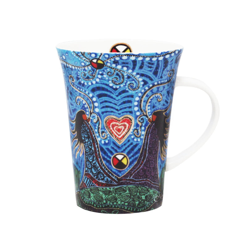 Porcelain Mug Leah Dorion Breath Of Life - Porcelain Mug Leah Dorion Breath Of Life -  - House of Himwitsa Native Art Gallery and Gifts