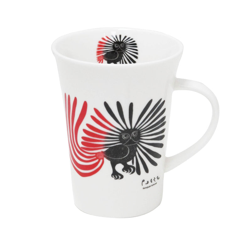 Porcelain Mug Kenojuak Ashevak Enchanted Owl - Porcelain Mug Kenojuak Ashevak Enchanted Owl -  - House of Himwitsa Native Art Gallery and Gifts