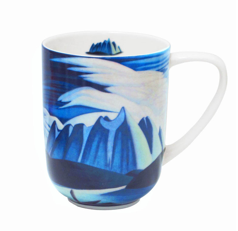 Porcelain Mug Lawren Harris Lake and Mountains - Porcelain Mug Lawren Harris Lake and Mountains -  - House of Himwitsa Native Art Gallery and Gifts