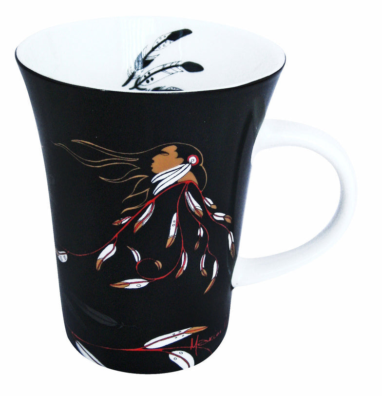 Porcelain Mug Maxine Noel Eagle's Gift - Porcelain Mug Maxine Noel Eagle's Gift -  - House of Himwitsa Native Art Gallery and Gifts