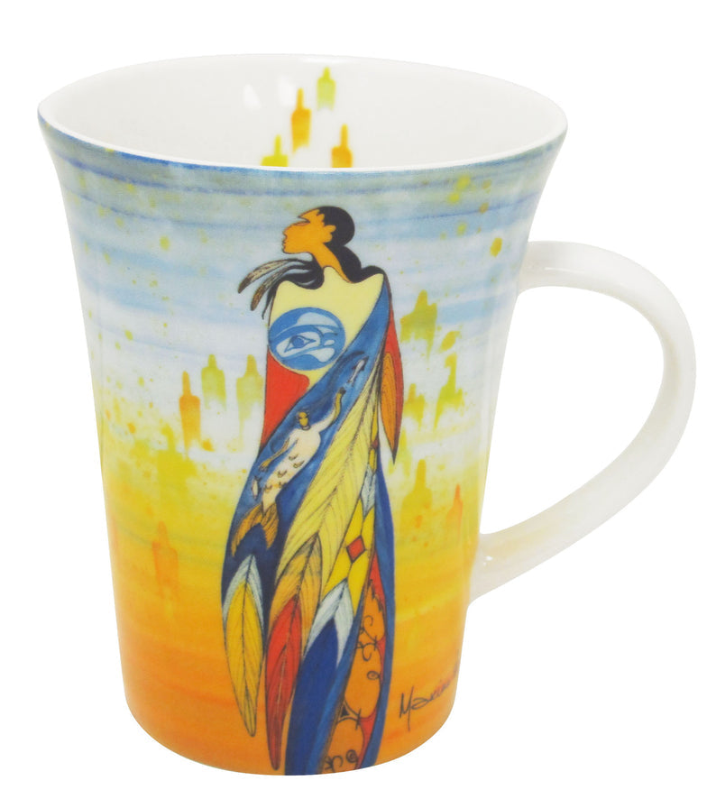 Porcelain Mug Maxine Noel Not Forgotten - Porcelain Mug Maxine Noel Not Forgotten -  - House of Himwitsa Native Art Gallery and Gifts