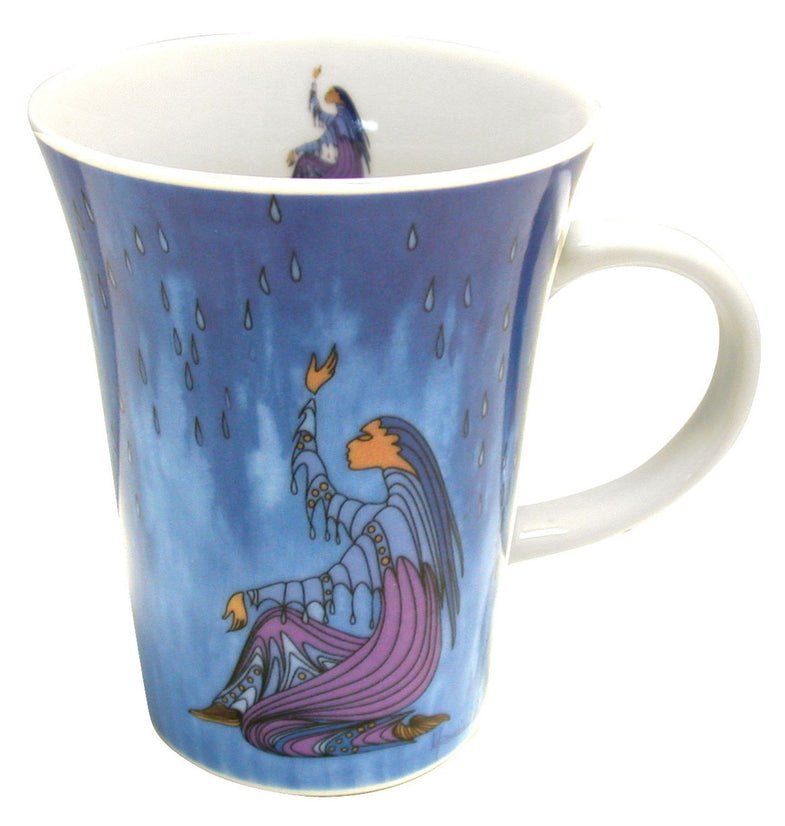 Porcelain Mug Maxine Noel Rain Maker - Porcelain Mug Maxine Noel Rain Maker -  - House of Himwitsa Native Art Gallery and Gifts