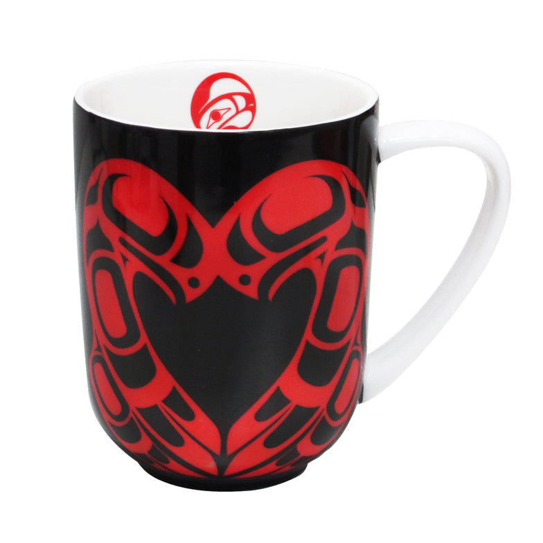 Porcelain Mug Roy Henry Vickers Eagle Heart - Porcelain Mug Roy Henry Vickers Eagle Heart -  - House of Himwitsa Native Art Gallery and Gifts