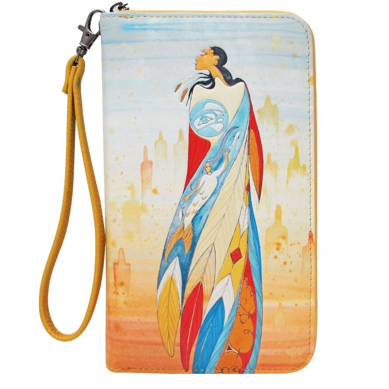 Travel Wallet Maxine Noel Not Forgotten - Travel Wallet Maxine Noel Not Forgotten -  - House of Himwitsa Native Art Gallery and Gifts
