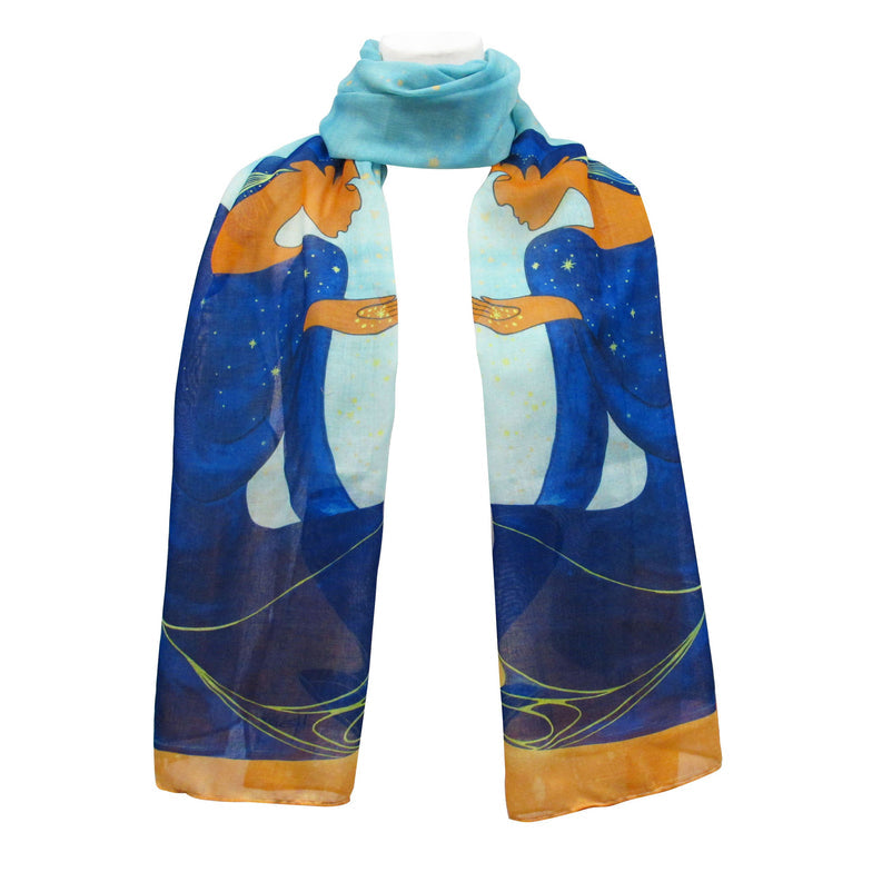 Scarf Maxine Noel Night Artist - Scarf Maxine Noel Night Artist -  - House of Himwitsa Native Art Gallery and Gifts