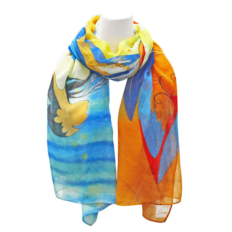 Scarf Maxine Noel Not Forgotten Artist - Scarf Maxine Noel Not Forgotten Artist -  - House of Himwitsa Native Art Gallery and Gifts