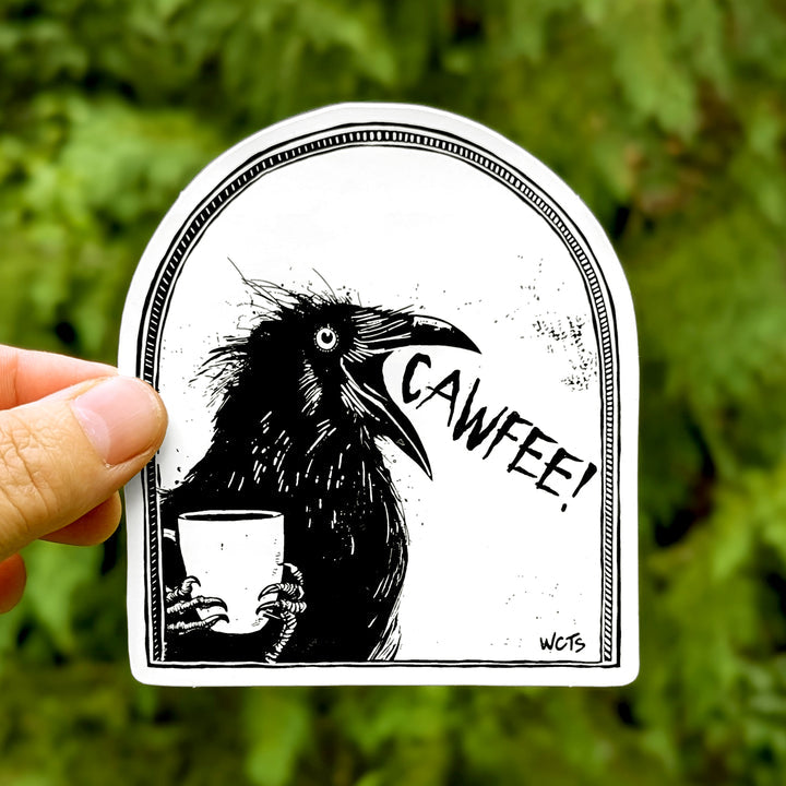 Westcoastees Sticker Cawfee! -  - Westcoastees Sticker - House of Himwitsa Art Gallery