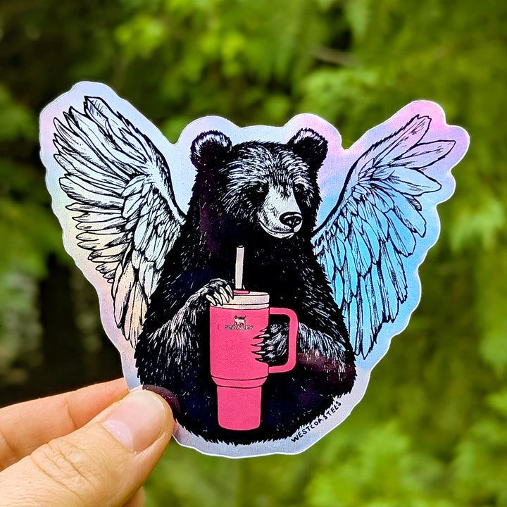 Westcoastees Sticker Stanley Bear -  - Westcoastees Sticker - House of Himwitsa Art Gallery