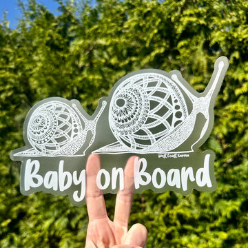 West Coast Karma Decal Snails Baby on Board