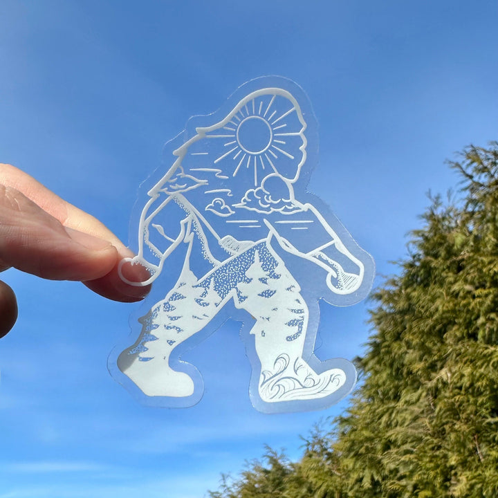 West Coast Karma Decal "add on" Baby Sasquatch White