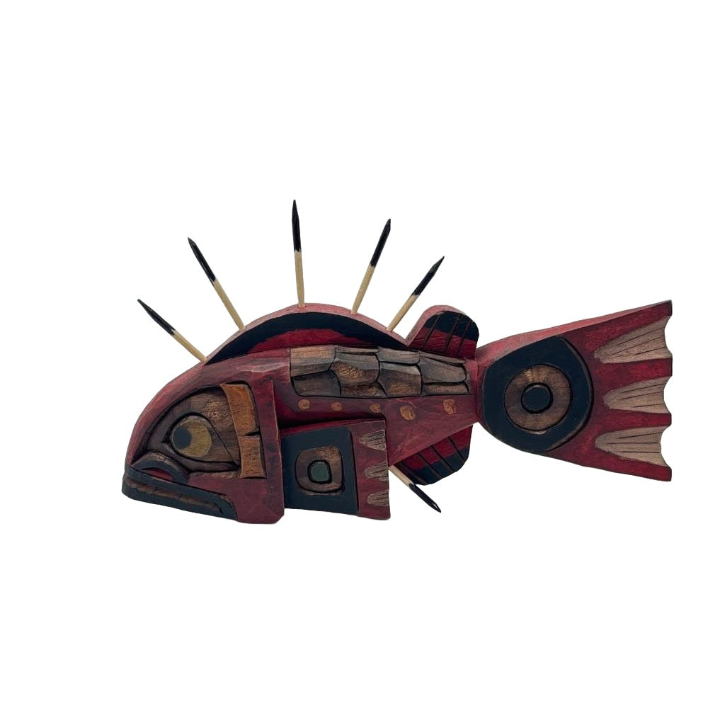 Robert Rufus Red Snapper 9" -  -  - House of Himwitsa Art Gallery