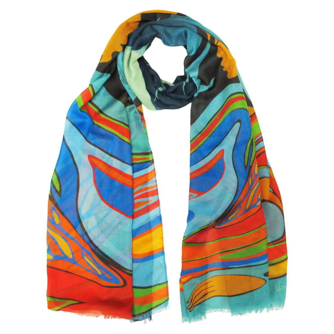 Eco Scarf Maxine Noel Mother Earth -  - Scarfs - House of Himwitsa Art Gallery