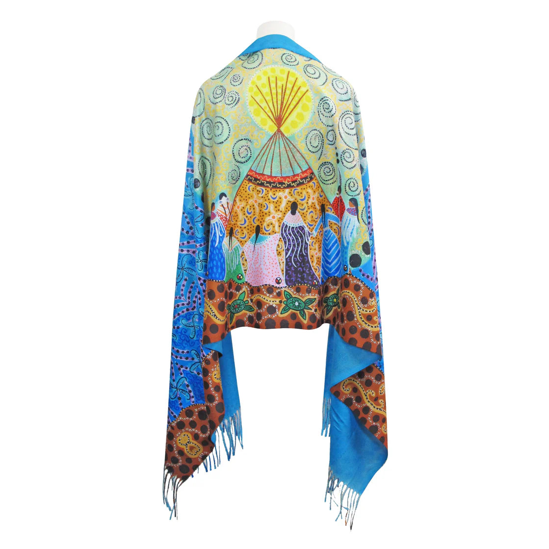 Eco Shawl Leah Dorion Dancing Woman -  - SHAWL - House of Himwitsa Art Gallery