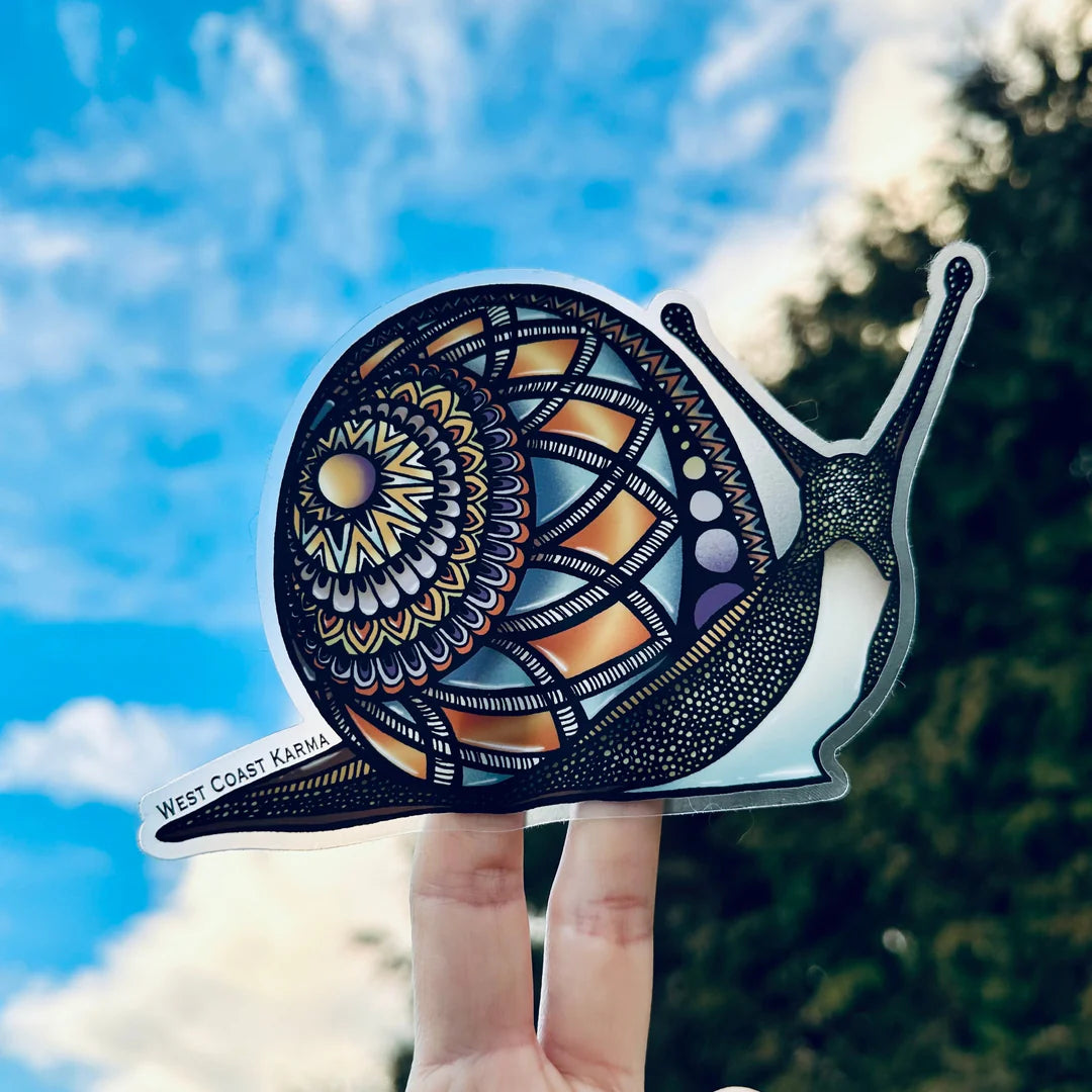 West Coast Karma Decal Colourful Snail