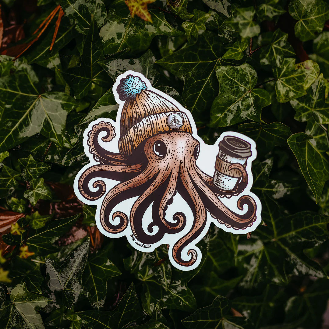 West Coast Karma Sticker Cozy Octo