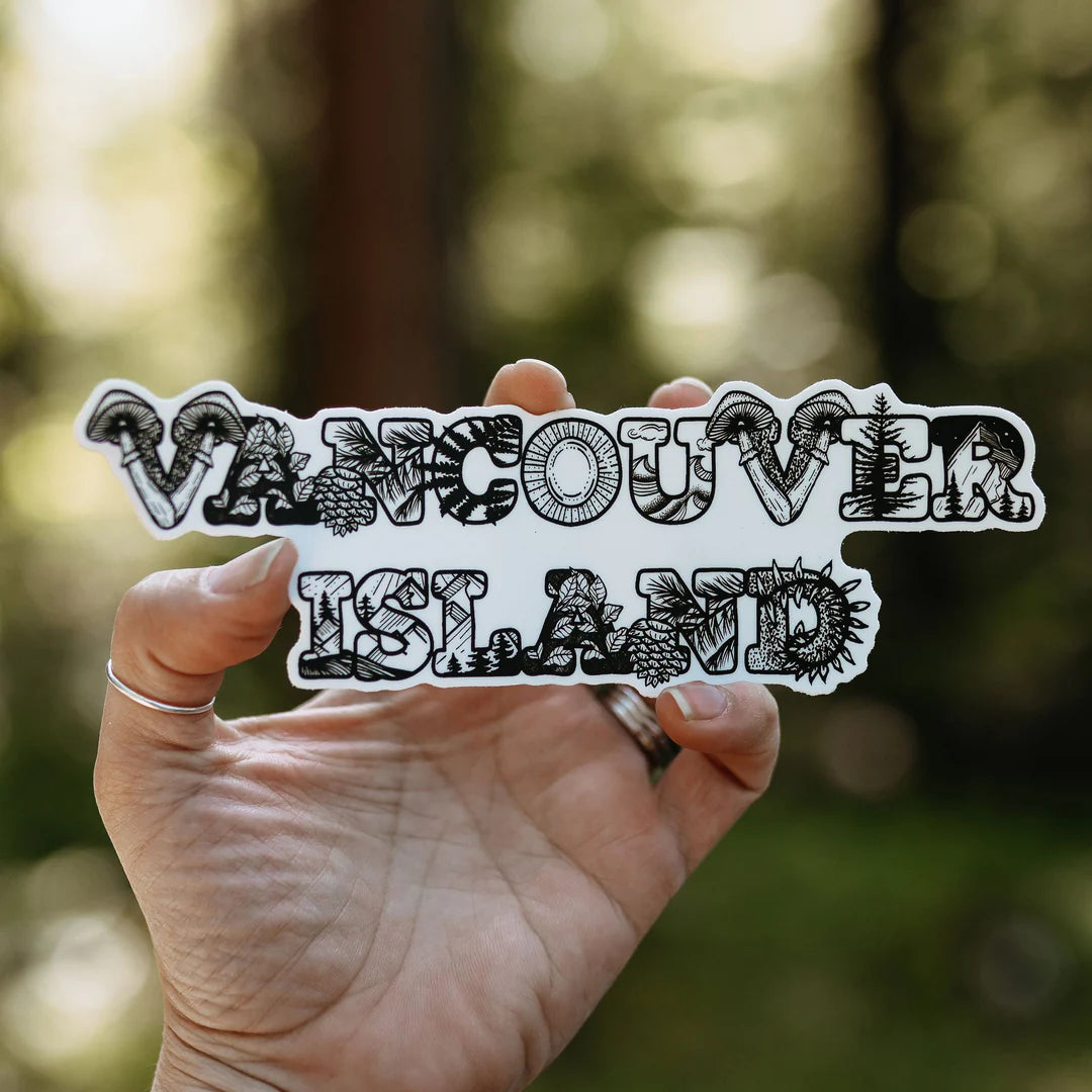 West Coast Karma Sticker Vancouver Island Words