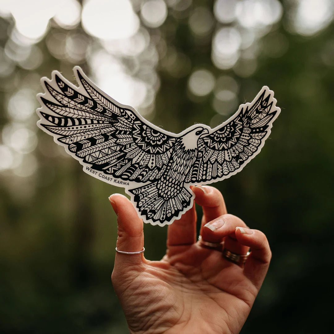 West Coast Karma Vinyl Sticker Eagle