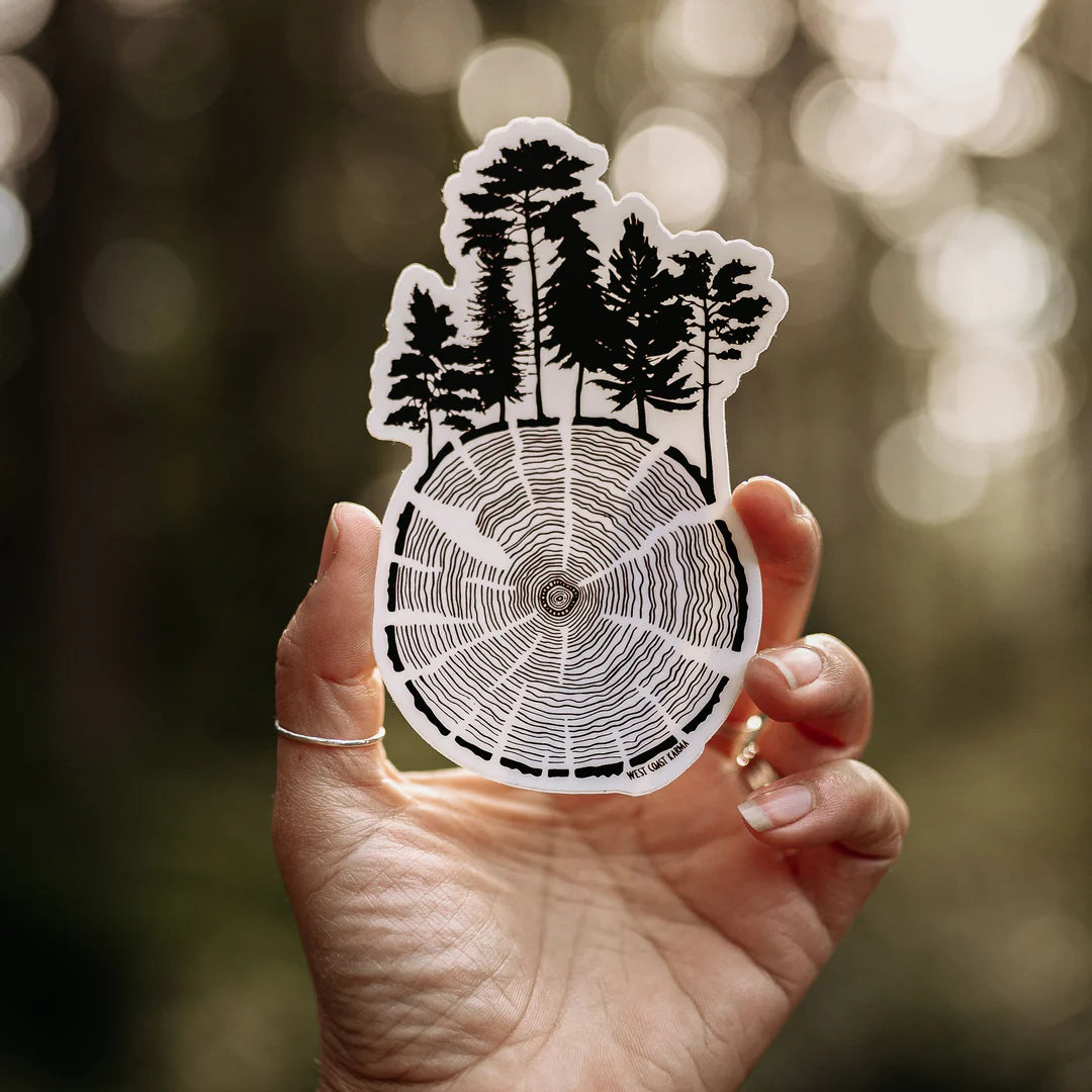 West Coast Karma Sticker Vinyl Tree Ring