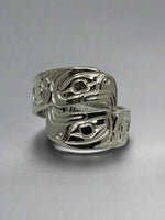 Ron Jackson 3/8 Silver Split Wrap Rings - Ron Jackson - Jewelry Silver - House of Himwitsa Art Gallery