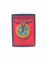 WOOD PENDANTS - Light Cherry / Four Corners - 203WPL - House of Himwitsa Native Art Gallery and Gifts