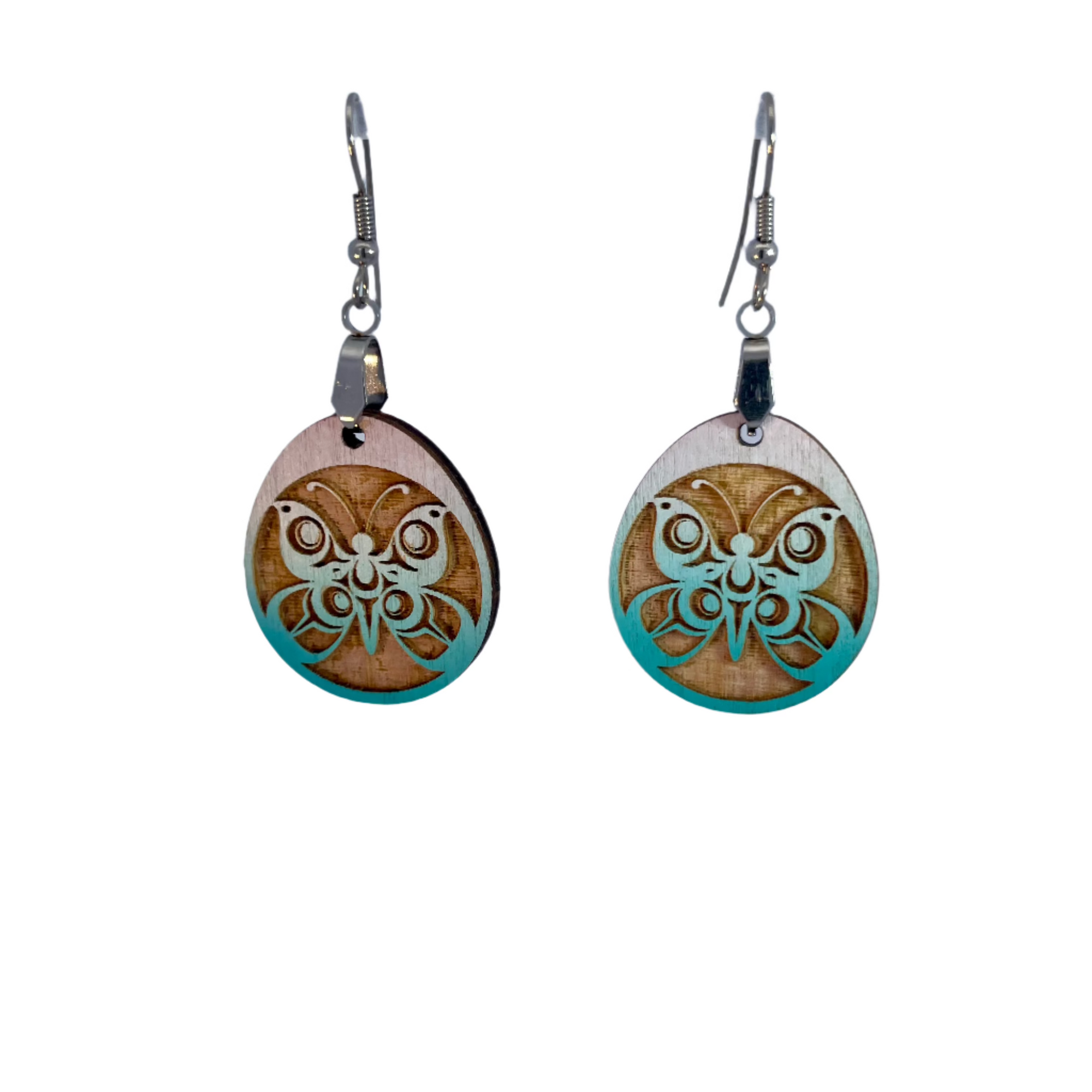 Raven Wolden Earrings Butterfly -  - Jewellery - House of Himwitsa Art Gallery