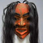 Jim Charlie Noble Woman Mask -  - wood carving - House of Himwitsa Art Gallery