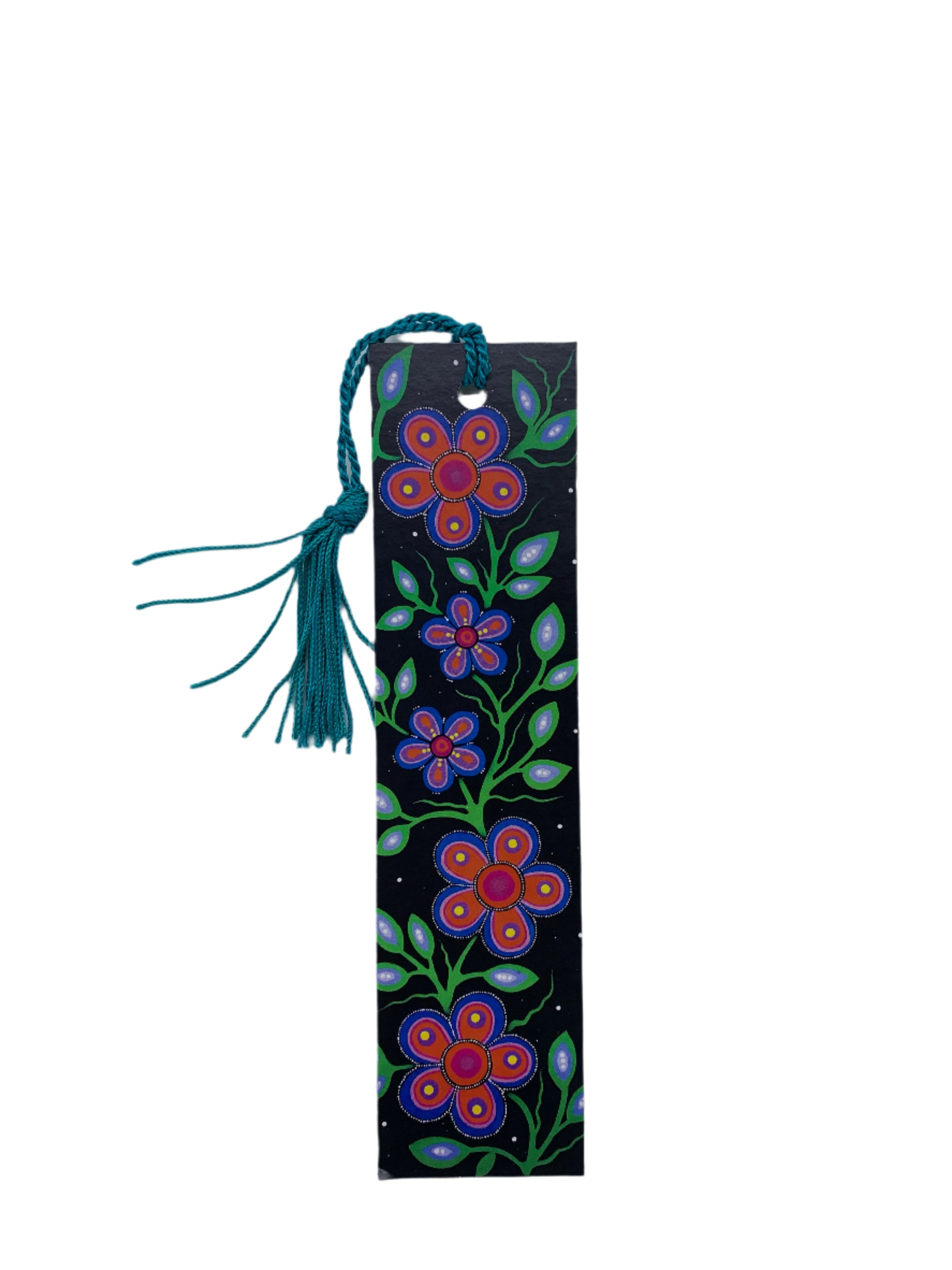 Bookmark Jackie Traverse Ojibway Floral IX - Canadian Art Prints Inc. - Bookmark - House of Himwitsa Art Gallery