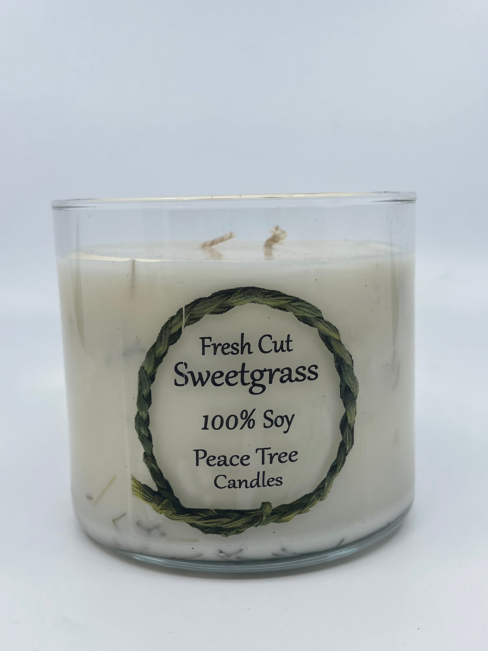 Peace Tree Candle  Fresh Cut Sage or Fresh Cut Sweetgrass 16oz - Peace Tree Candle  Fresh Cut Sage or Fresh Cut Sweetgrass 16oz -  - House of Himwitsa Native Art Gallery and Gifts