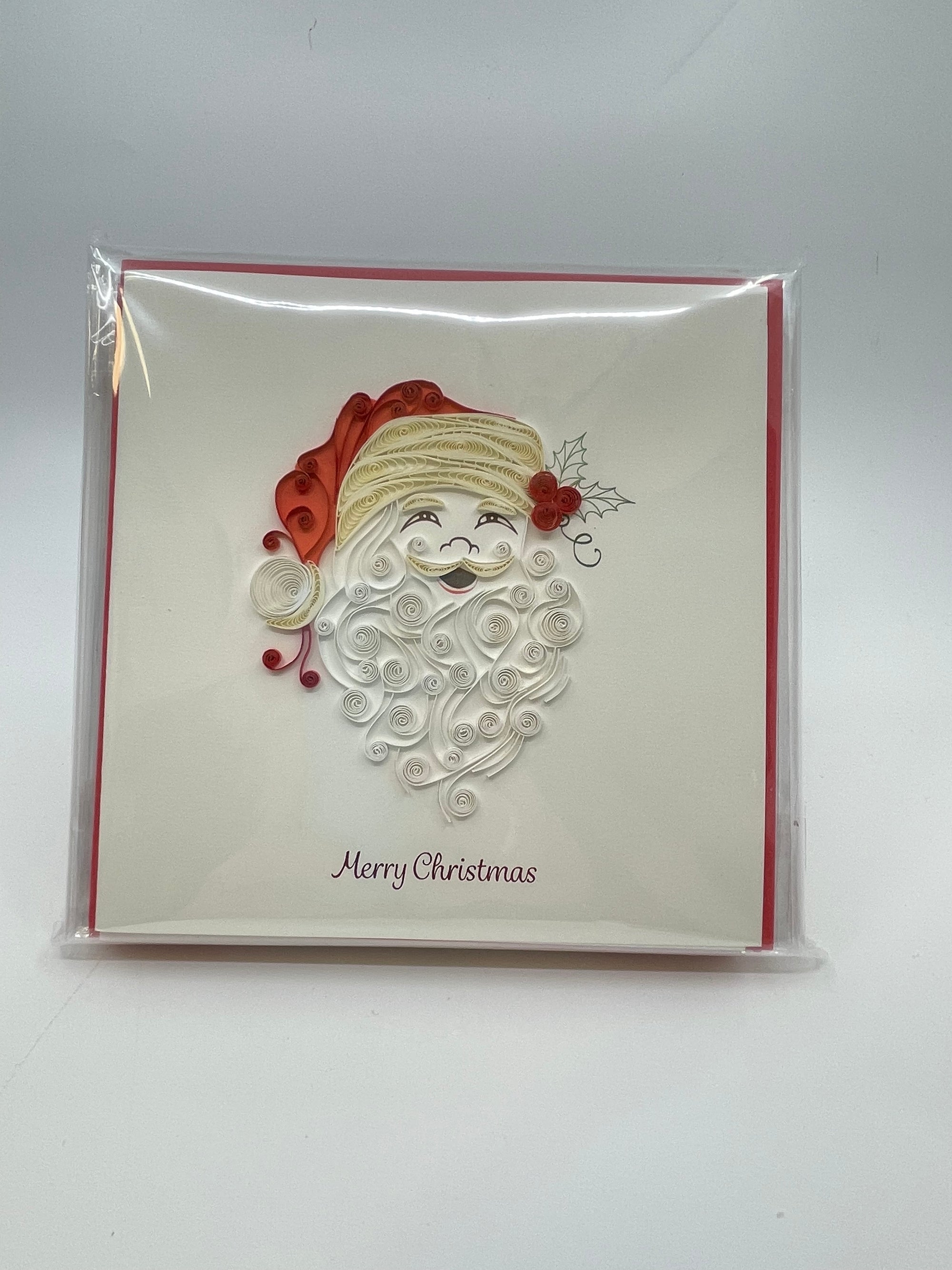 Quilling Card: Santa Beard - Quilling Card: Santa Beard -  - House of Himwitsa Native Art Gallery and Gifts