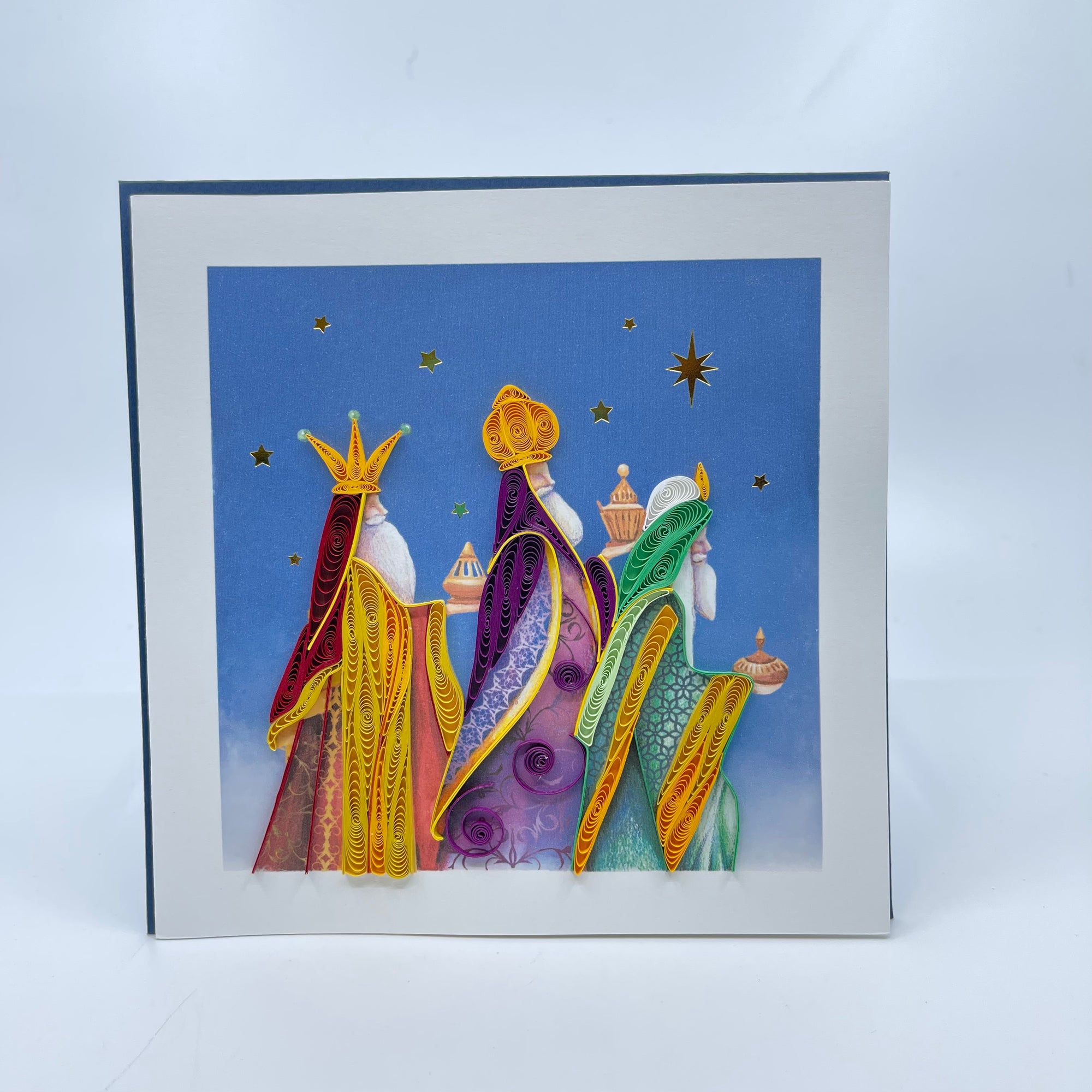 Quilling Card: 3 Wise Men - Quilling Card: 3 Wise Men -  - House of Himwitsa Native Art Gallery and Gifts
