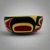 Randy Adams "Raven The Teacher" Bowl  with Abalone Inlay -  - CARVED BOWL - House of Himwitsa Art Gallery