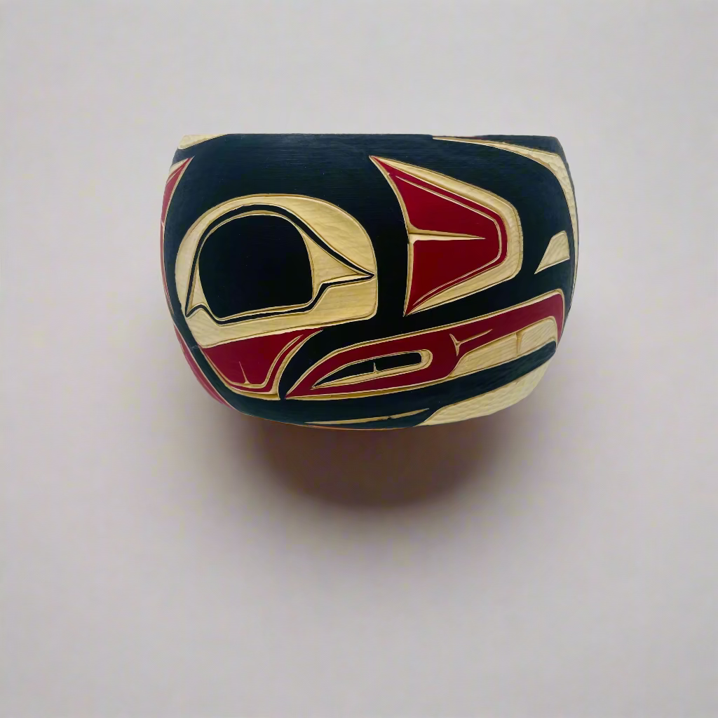 Randy Adams "Raven" Bowl with Abalone Inlay