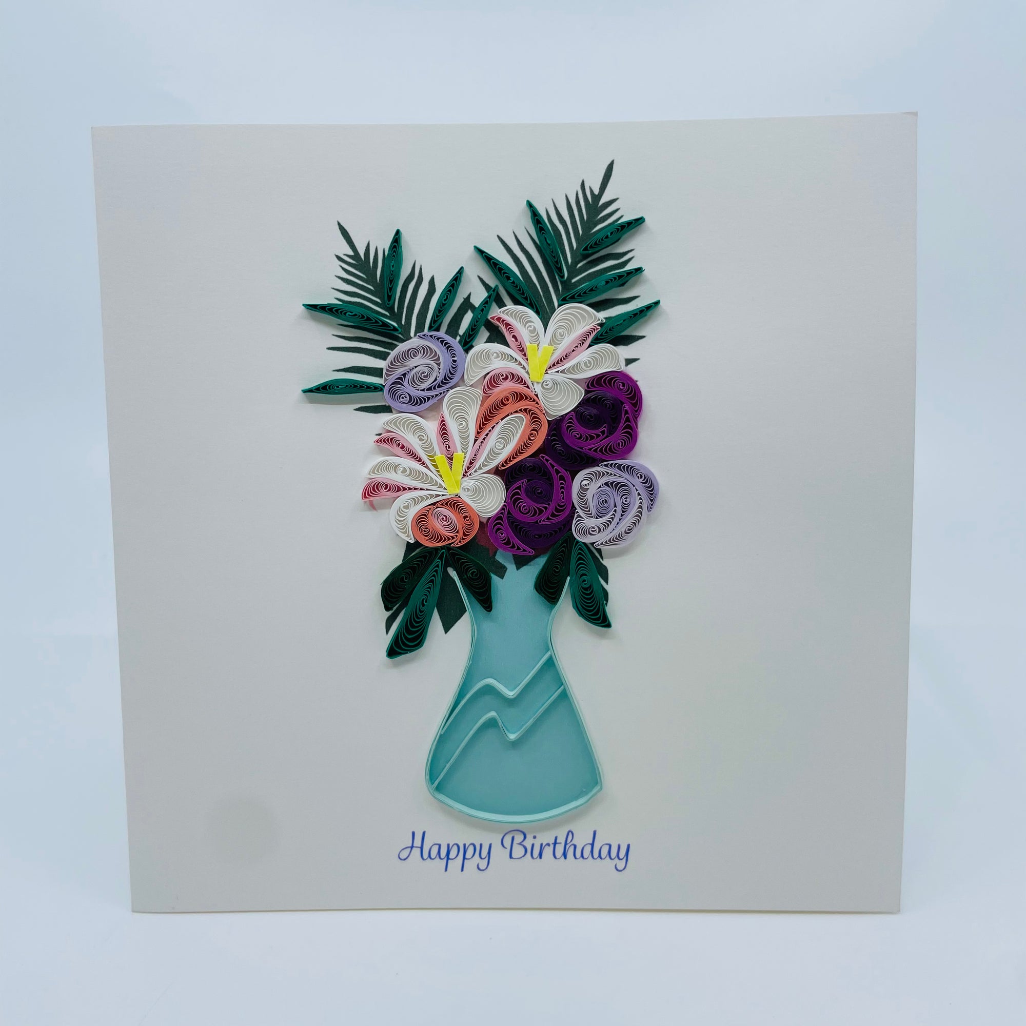 Quilling Card: Birthday Flower - Quilling Card: Birthday Flower -  - House of Himwitsa Native Art Gallery and Gifts