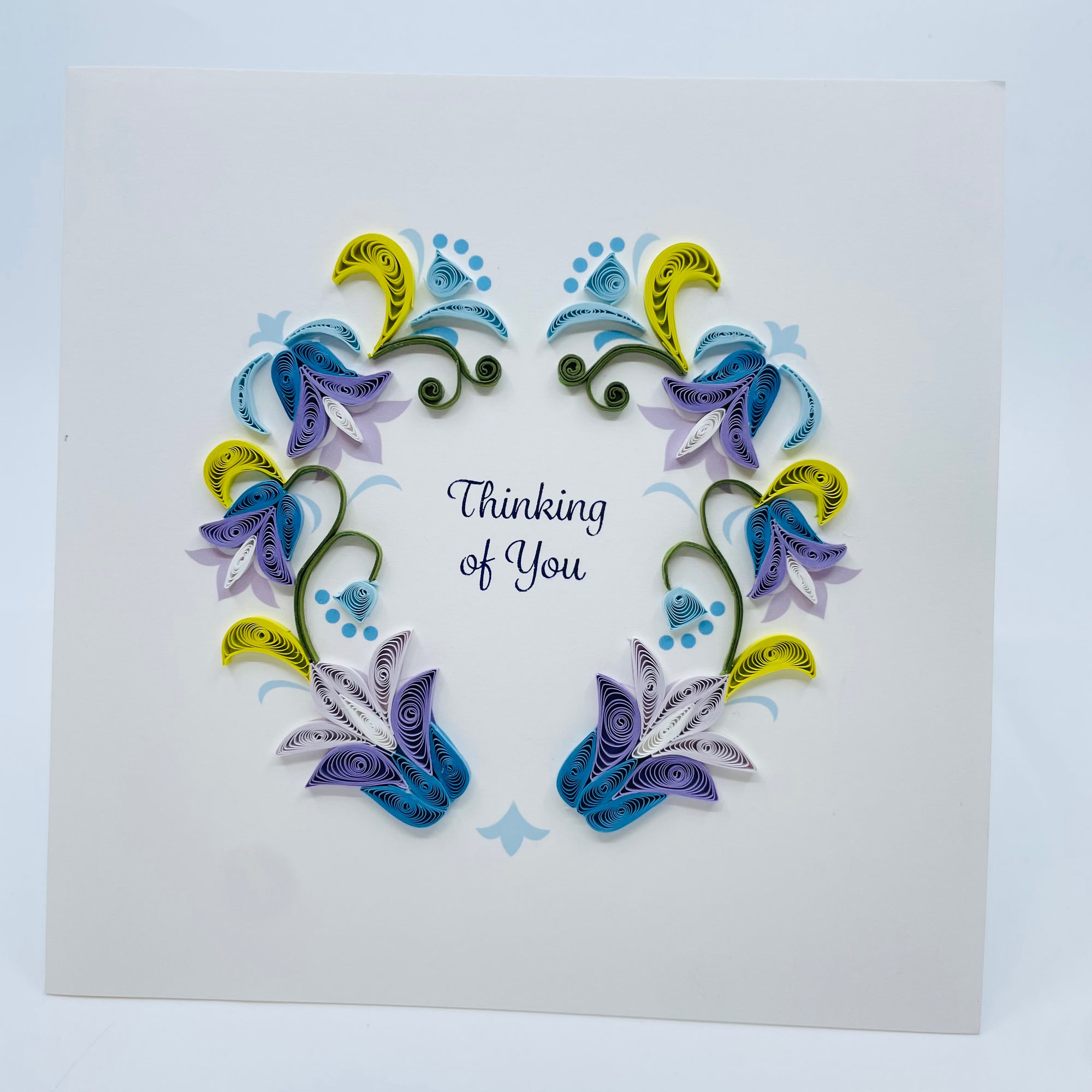 Quilling Art Card: Thinking Of You - Quilling Art Card: Thinking Of You -  - House of Himwitsa Native Art Gallery and Gifts