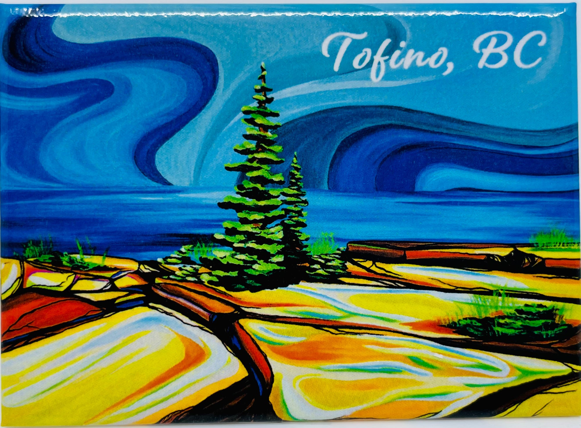 Magnet Shawna Boulette Grapentine Precious Memories “Tofino” - Magnet Shawna Boulette Grapentine Precious Memories “Tofino” -  - House of Himwitsa Native Art Gallery and Gifts