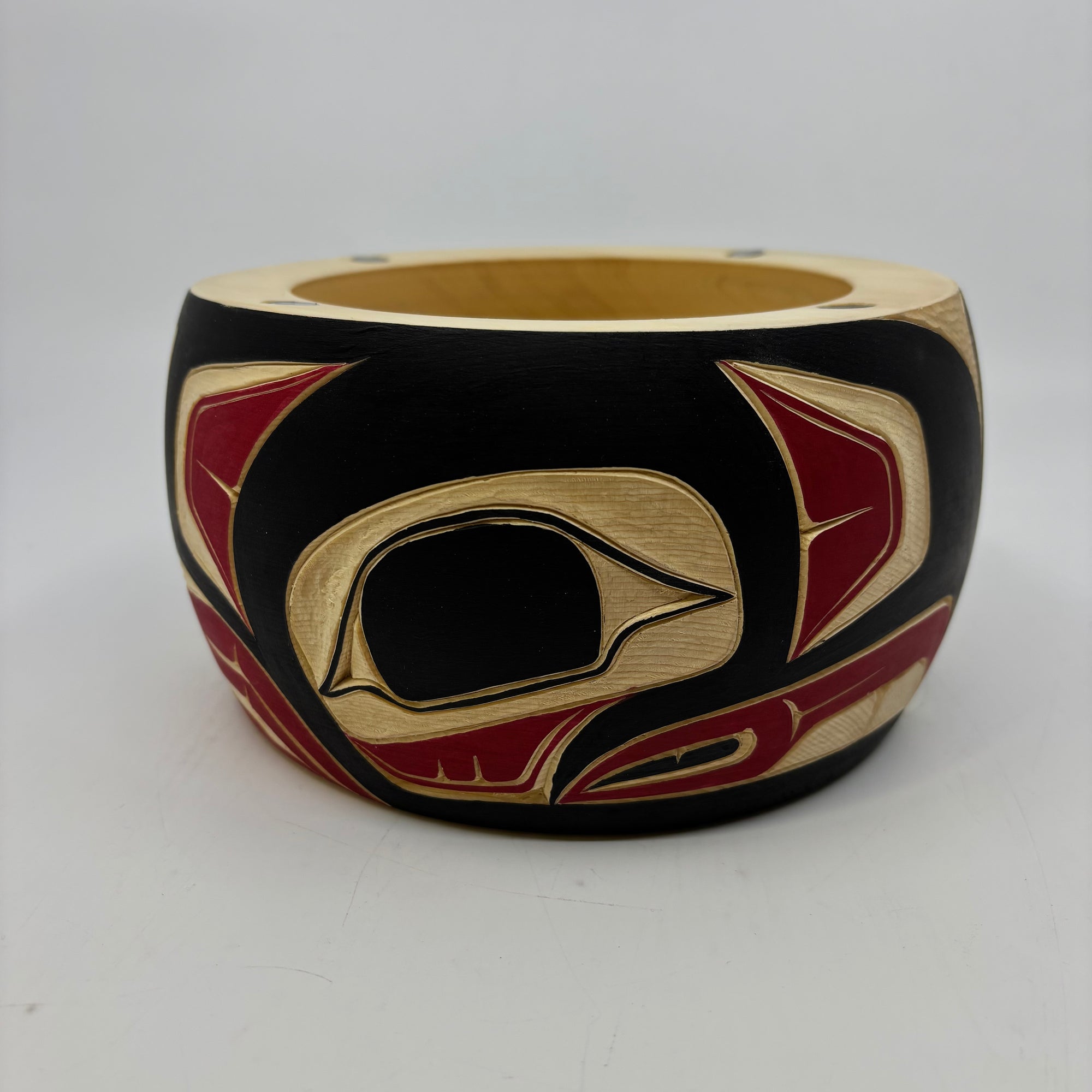 Randy Adams Eagle Bowl -  - carving Bowl - House of Himwitsa Art Gallery