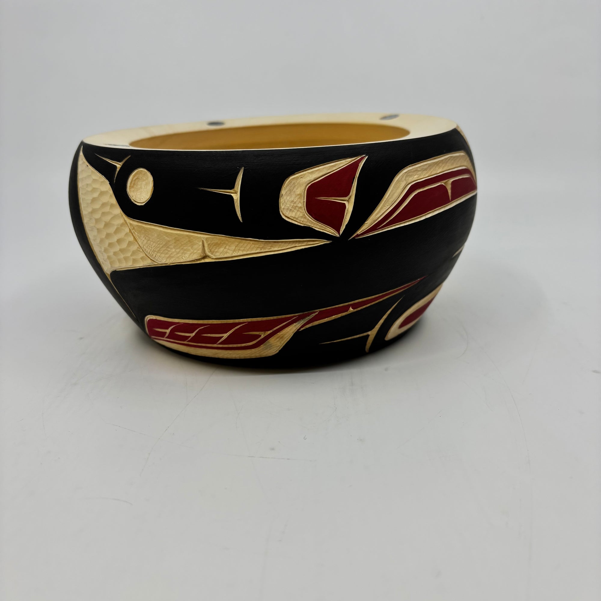 Randy Adams Killer Whale Bowl -  - carving Bowl - House of Himwitsa Art Gallery