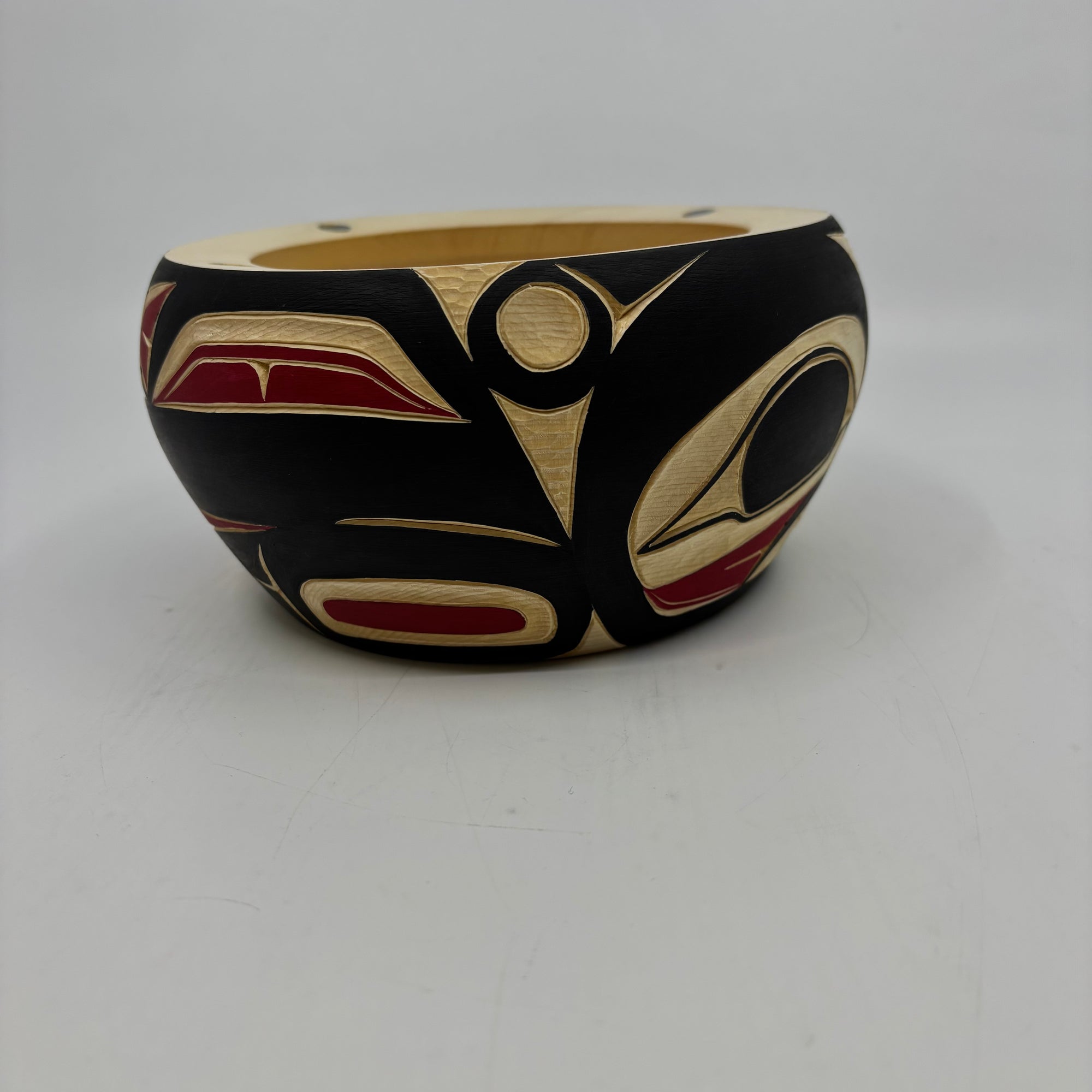 Randy Adams Killer Whale Bowl -  - carving Bowl - House of Himwitsa Art Gallery