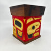 Joe Campbell Yellow Cedar Bentwood Box Eagle